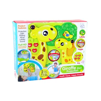 Projektor z dźwiękiem i światłami, idealny dodatek do dziecięcego łóżeczka