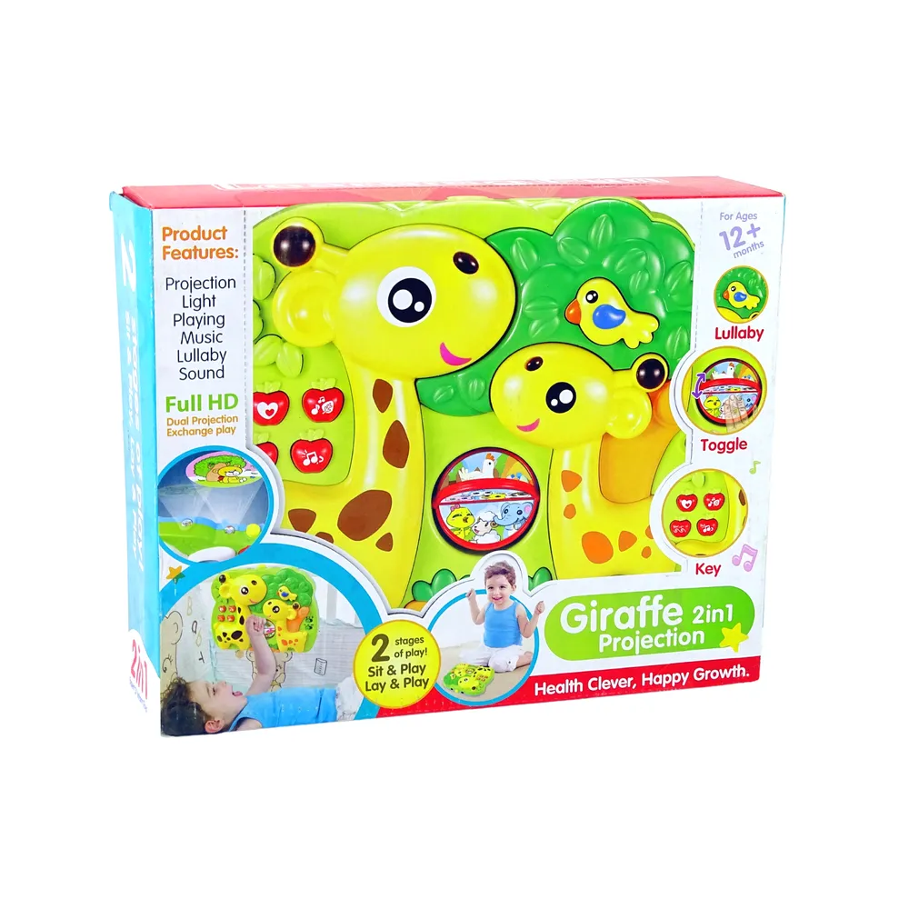 Projektor z dźwiękiem i światłami, idealny dodatek do dziecięcego łóżeczka