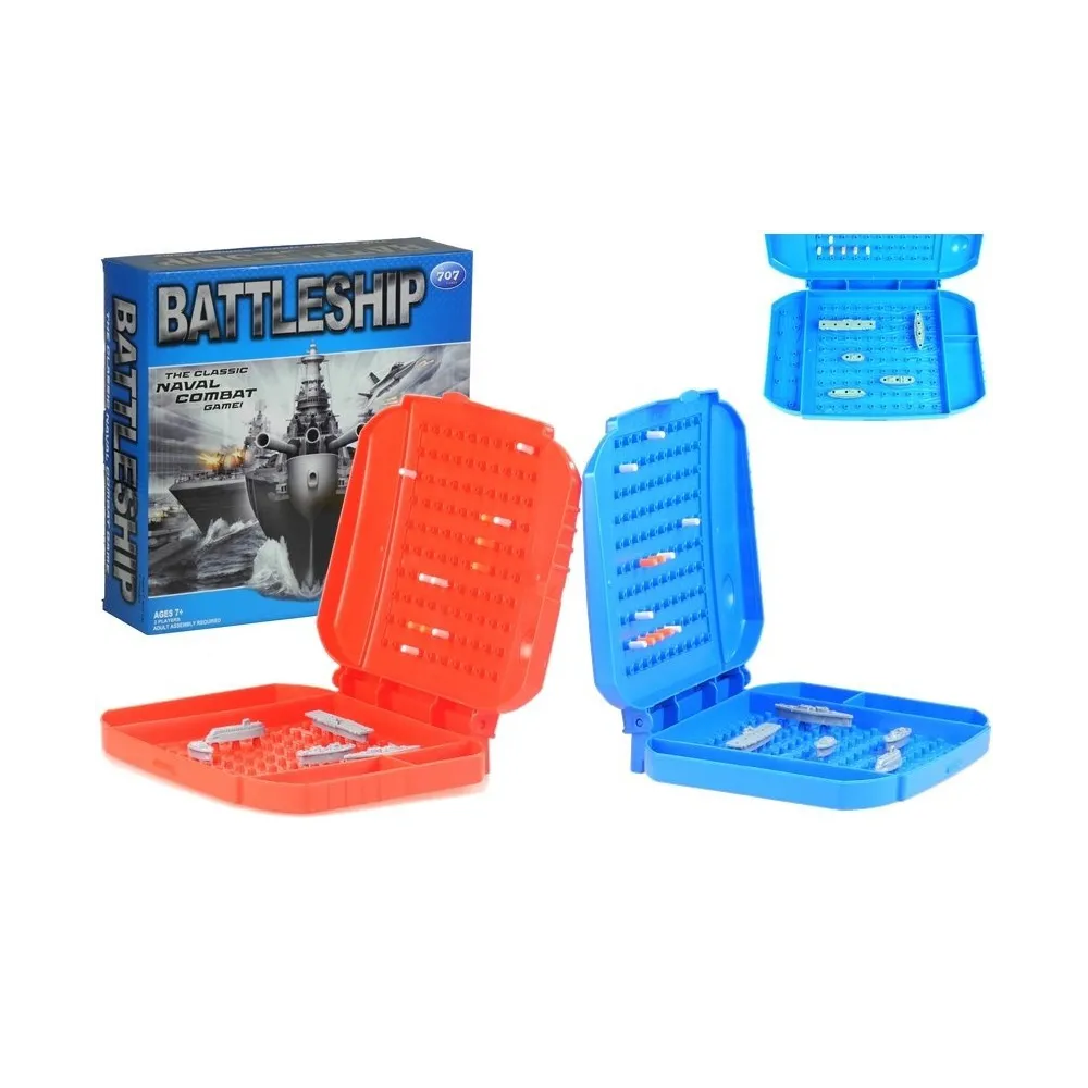Strategiczna gra w statki Bitwa Morska w kolorowych walizkach