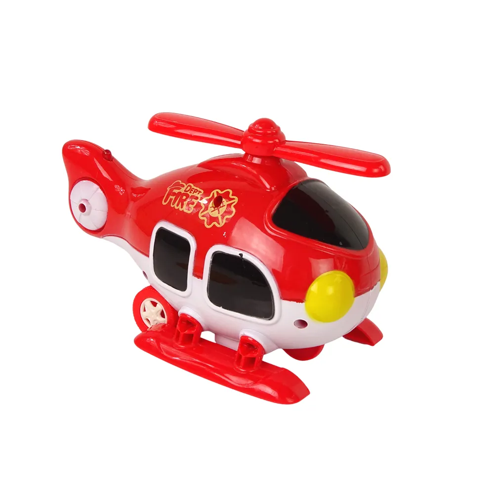 Helikopter i auto strażackie z remizą do kreatywnej zabawy