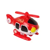 Helikopter i auto strażackie z remizą do kreatywnej zabawy