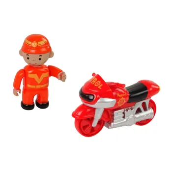 Zabawka strażacka z remizą i pojazdami do nauki pomocy innym