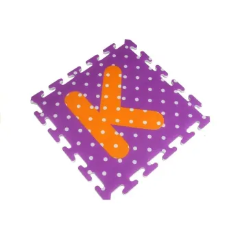 Puzzle Piankowe Kolorowe Alfabet i Cyferki 36 elementów