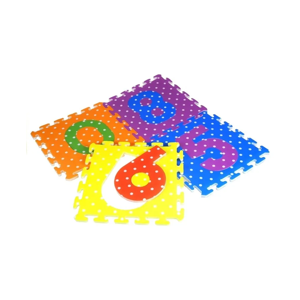 Puzzle piankowe edukacyjne z kolorowym alfabetem i cyframi