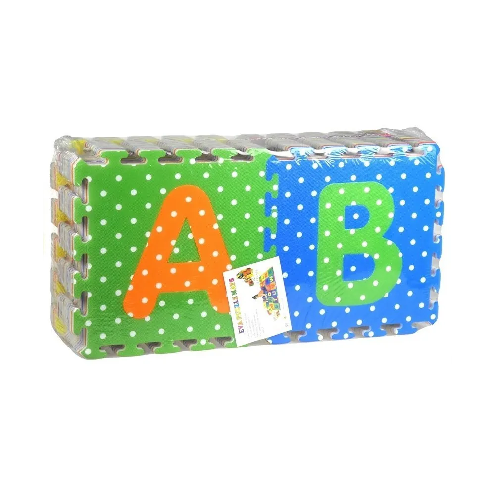 Puzzle dla dzieci piankowe 36 elementów cyferki i litery