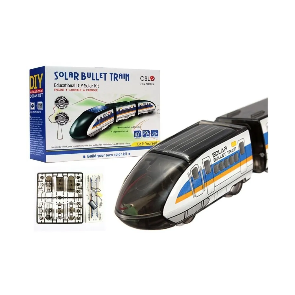 Zestaw do samodzielnego złożenia pociągu solarnego bullet train