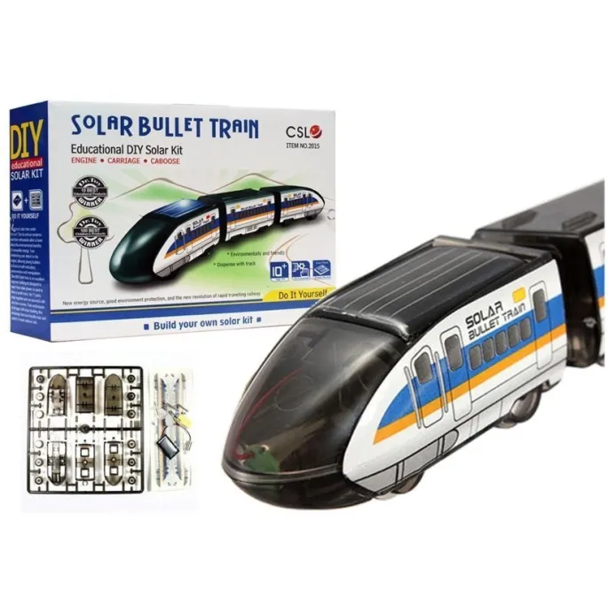 Zestaw do samodzielnego złożenia pociągu solarnego bullet train