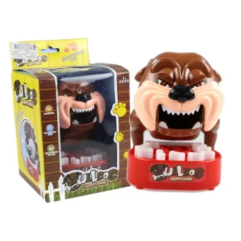 Gra zręcznościowa z motywem gryzącego bulldoga dla dzieci i rodziny