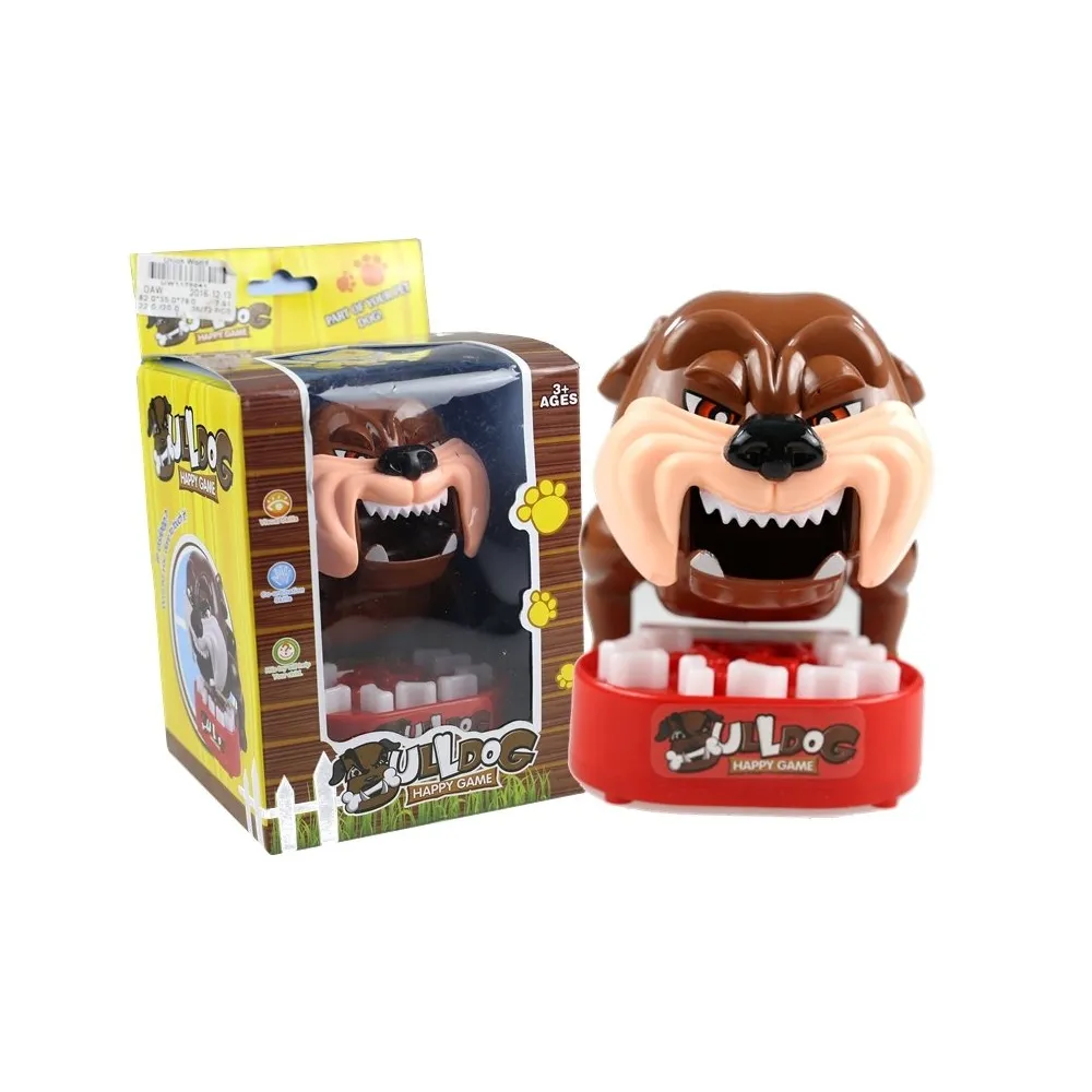 Gra zręcznościowa z motywem gryzącego bulldoga dla dzieci i rodziny