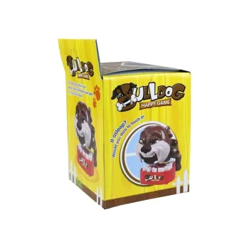 Zbliżenie na figurkę bulldoga używaną w grze rodzinnej