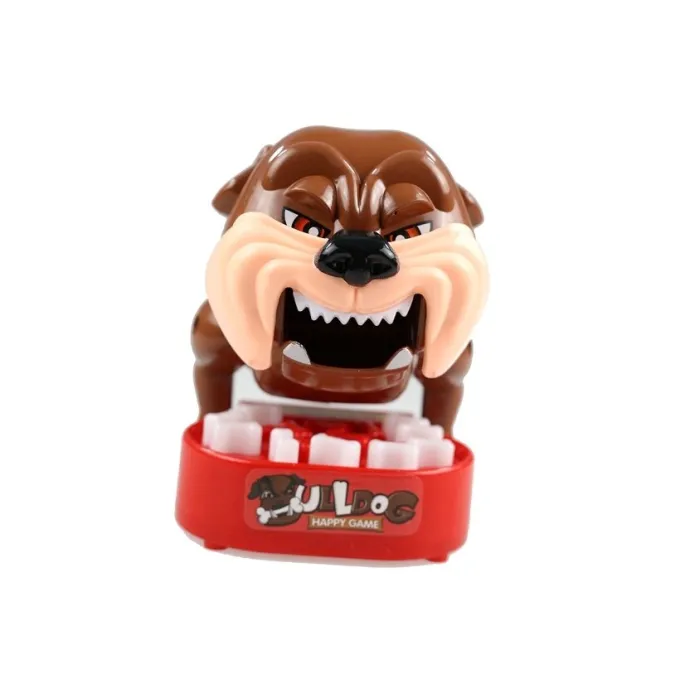 Gryzący Bulldog w trakcie emocjonującej rundy gry