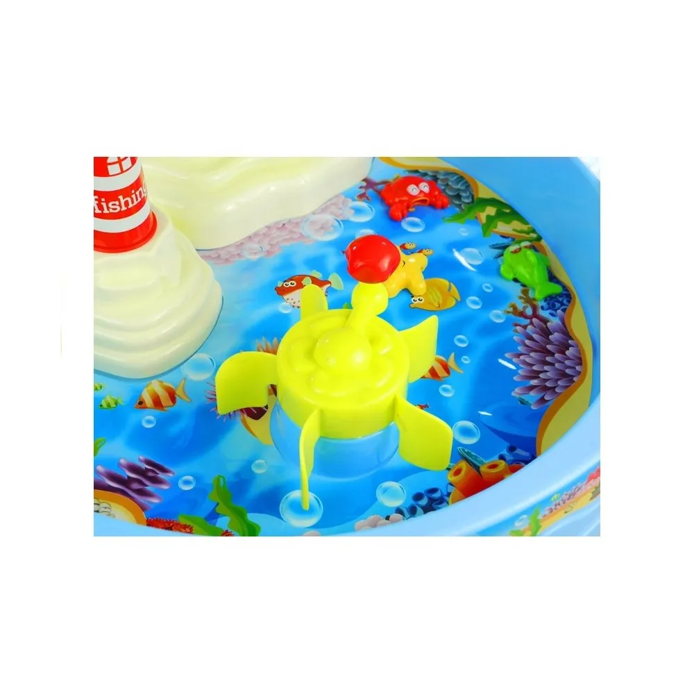 Interaktywny stolik wodny z latarnią morską i młynem wodnym dla dzieci