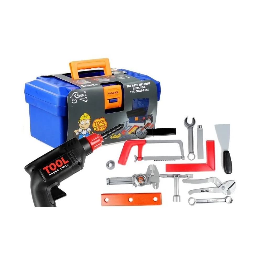 Zestaw narzędzi dla małego majsterkowicza z 31 elementami w skrzynce