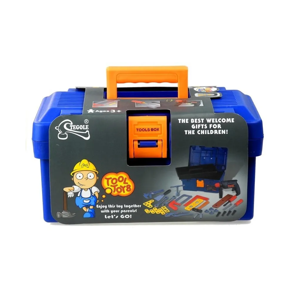 Praktyczna skrzynia z narzędziami do zabawy dla dzieci, 31 części
