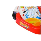 Kolorowy wózek lekarski z przyborami zabawkowymi dla dziecka