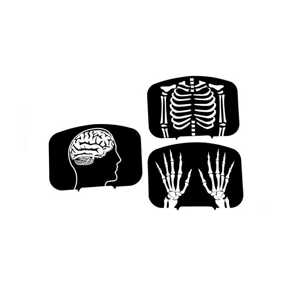 Medyczny wózek zabawkowy z nożyczkami, skalpelem i stetoskopem