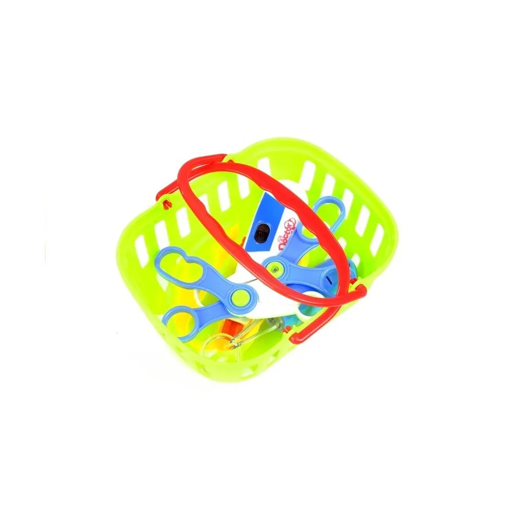 Zabawka edukacyjna dla dzieci w formie wózka medycznego