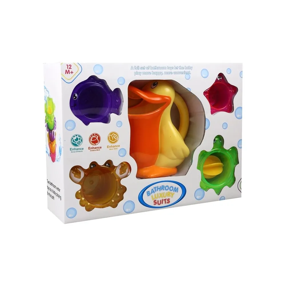 Kolorowe foremki zwierzątek do kreatywnej zabawy w wodzie