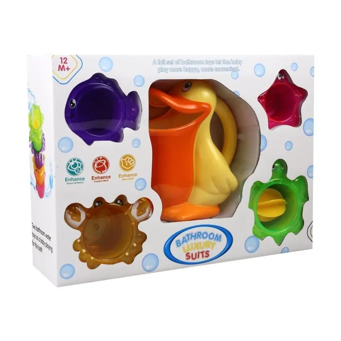 Kolorowe foremki zwierzątek do kreatywnej zabawy w wodzie