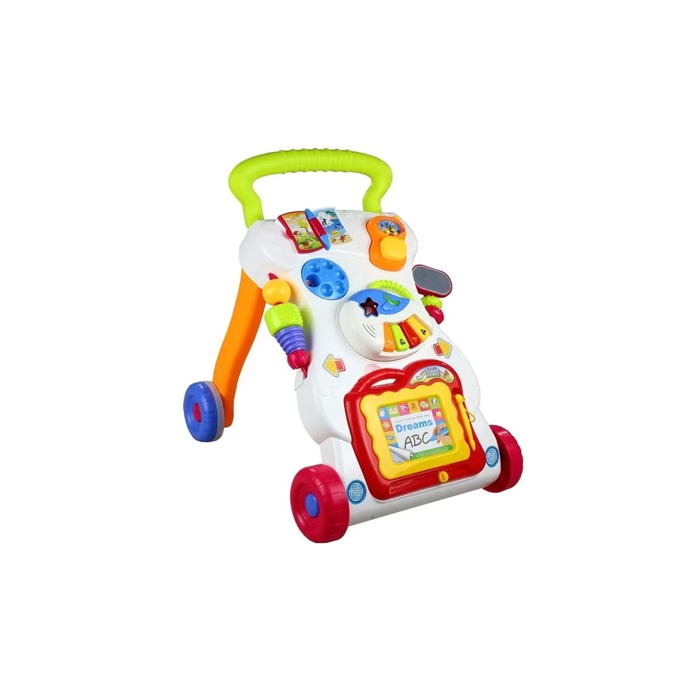 Wielofunkcyjny pchacz edukacyjny z elementami interaktywnymi