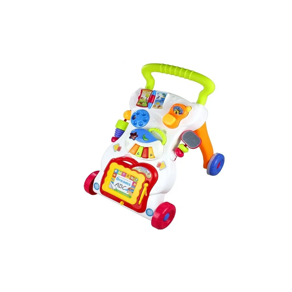 Pchacz z antypoślizgowymi kółkami i regulacją prędkości dla dzieci