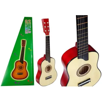 Gitara Drewniana z Kostką Kremowa