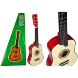 Gitara dziecięca z kostką w eleganckim kremowym kolorze