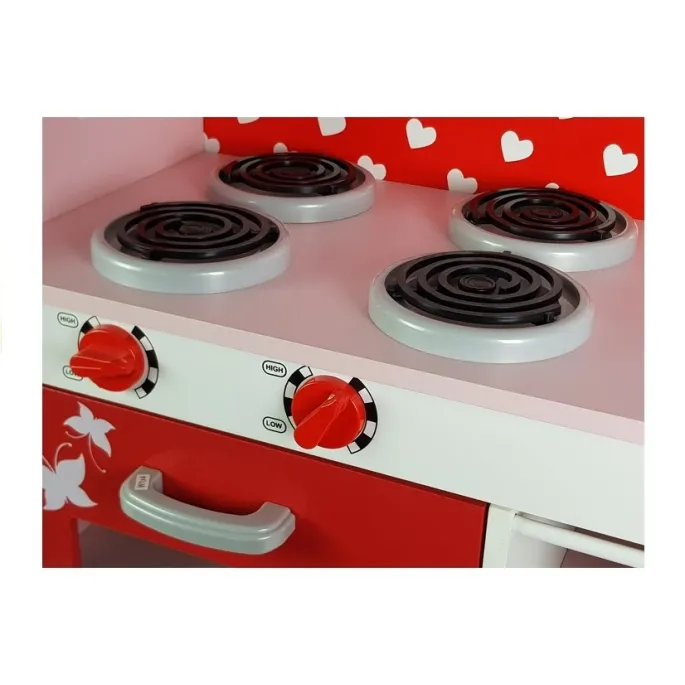 Dziecięca zabawa przy kuchni drewnianej Jola z akcesoriami