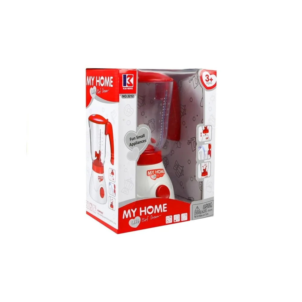 Blender Mikser Z Miarką Czerwony Dźwięki