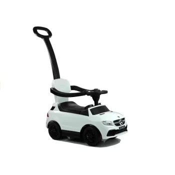 Biały jeździk Mercedes 3w1 z barierkami dla dzieci