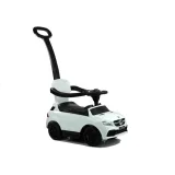 Biały jeździk Mercedes 3w1 z barierkami dla dzieci