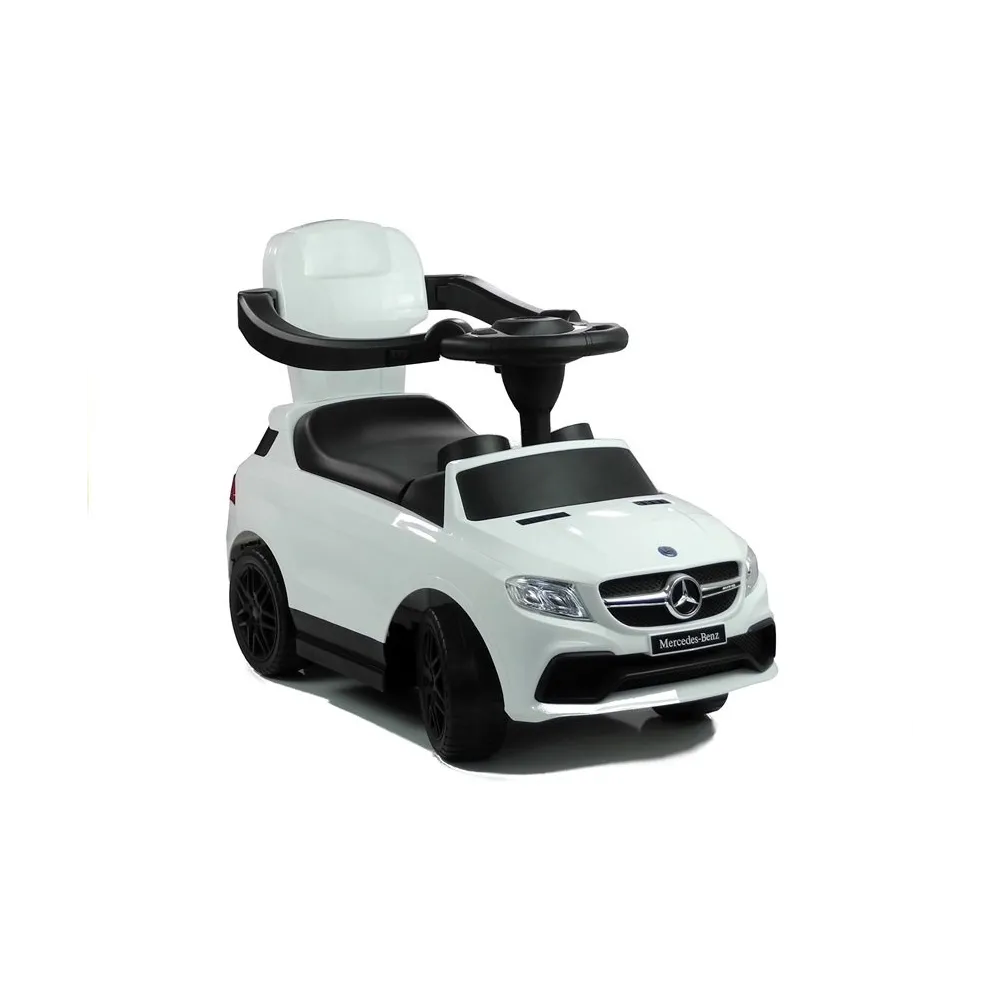 Interaktywny jeździk Mercedes 3288 w białym kolorze dla malucha