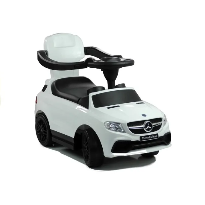 Interaktywny jeździk Mercedes 3288 w białym kolorze dla malucha
