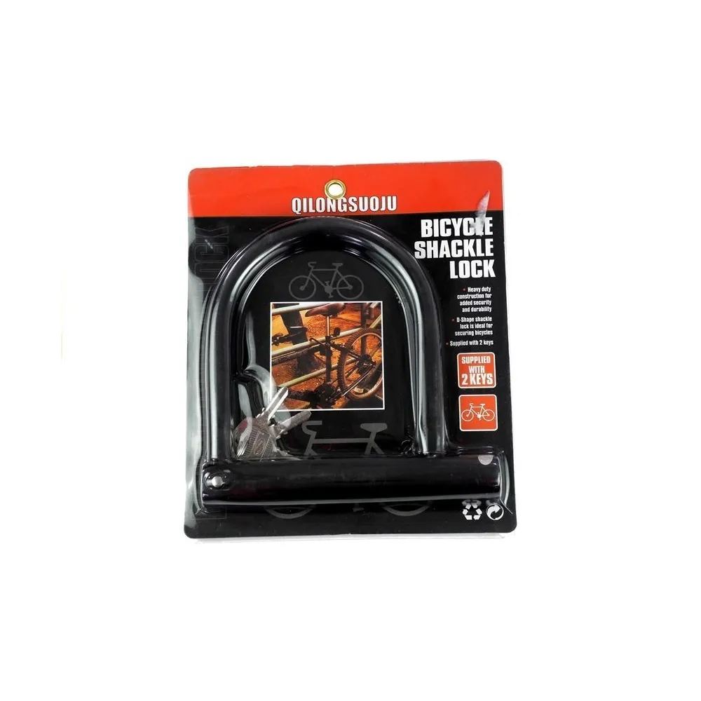 Zapięcie rowerowe QL-601 2729 typu U-Lock wykonane z hartowanej stali