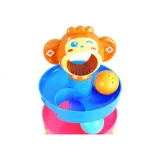 Edukacyjna zjeżdżalnia z sorterem i główką małpki dla malucha