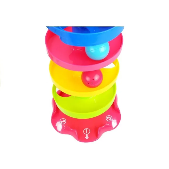 Kolorowa zabawka edukacyjna z piłeczkami rozwijająca koordynację dziecka