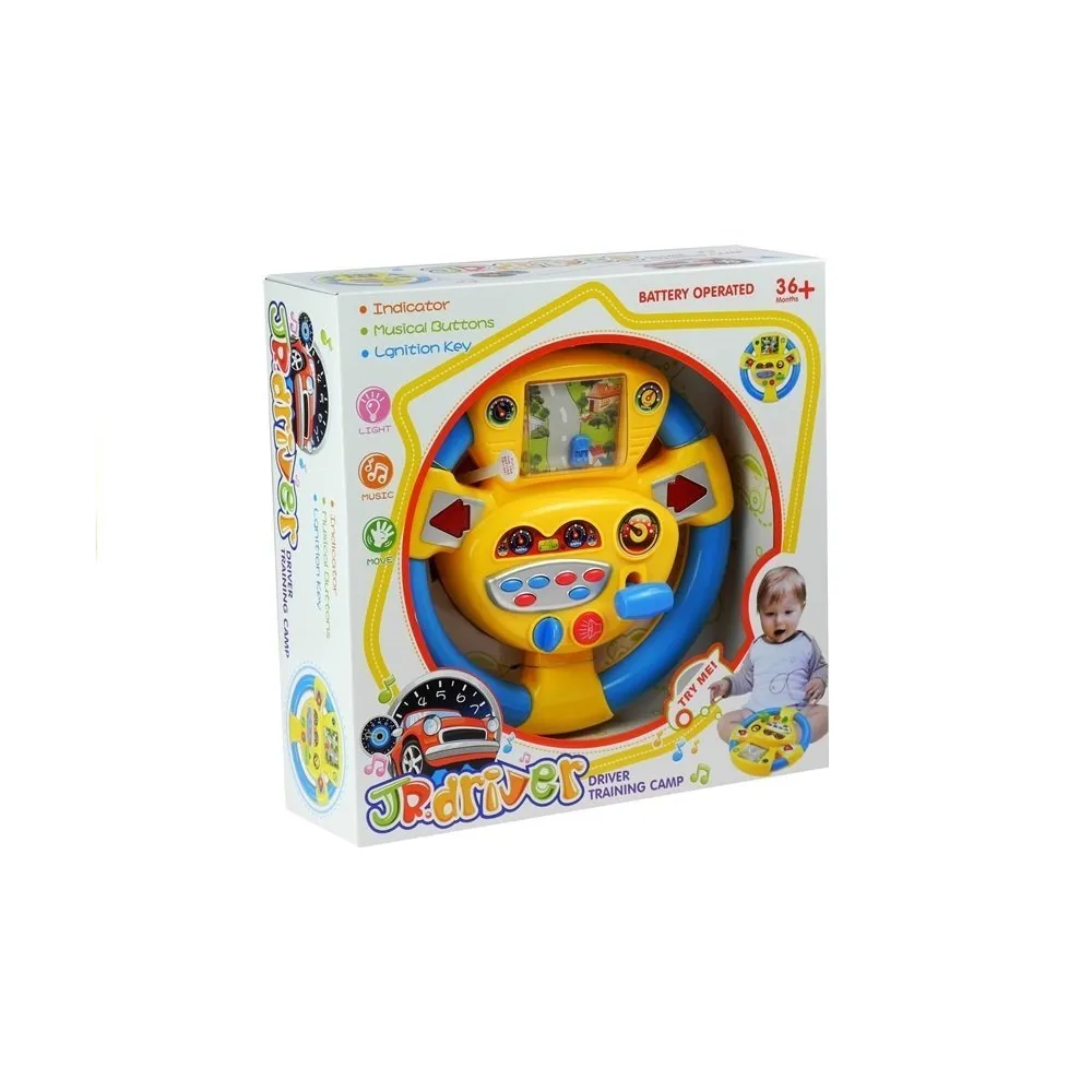 Opakowanie kierownicy interaktywnej dla maluszka z widocznymi funkcjami