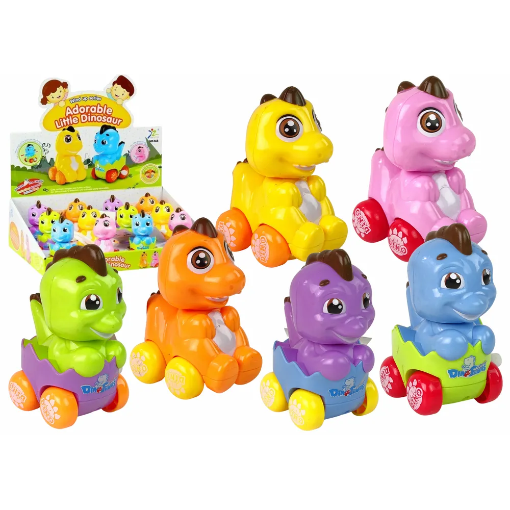 Kolorowe nakręcane auto dinozaur w jajku – idealne dla dzieci