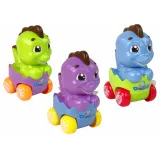 Auto dinozaur w jajku, zabawka nakręcana, rozwija wyobraźnię malucha