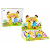 Nakręcany dinozaur auto w jajku, przyjazny dla małych dłoni