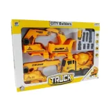 Atrakcyjny zestaw aut budowlanych wspierający rozwój manualny i kreatywność