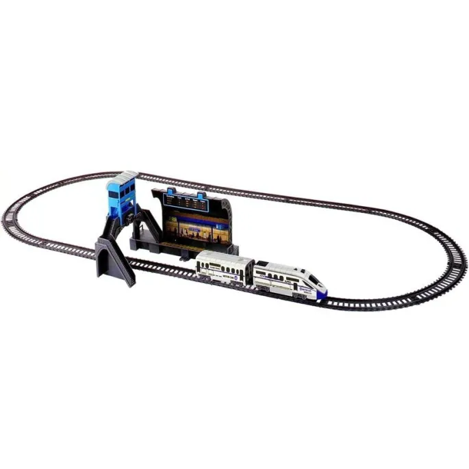 Zestaw kolejki z wagonem na torach 244 cm