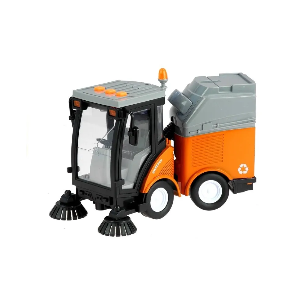 zabawka zamiatarka 1:16 z efektami świetlnymi i dźwiękowymi na baterie