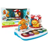 Pianinko ze zwierzątkami z kolorową karuzelą dla najmłodszych dzieci