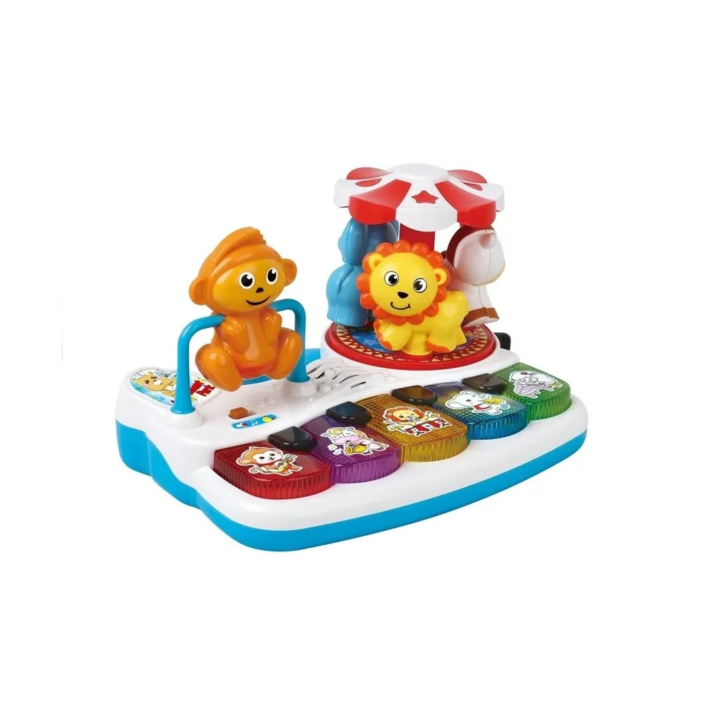 Zabawka edukacyjna pianinko z efektami świetlnymi i dźwiękowymi