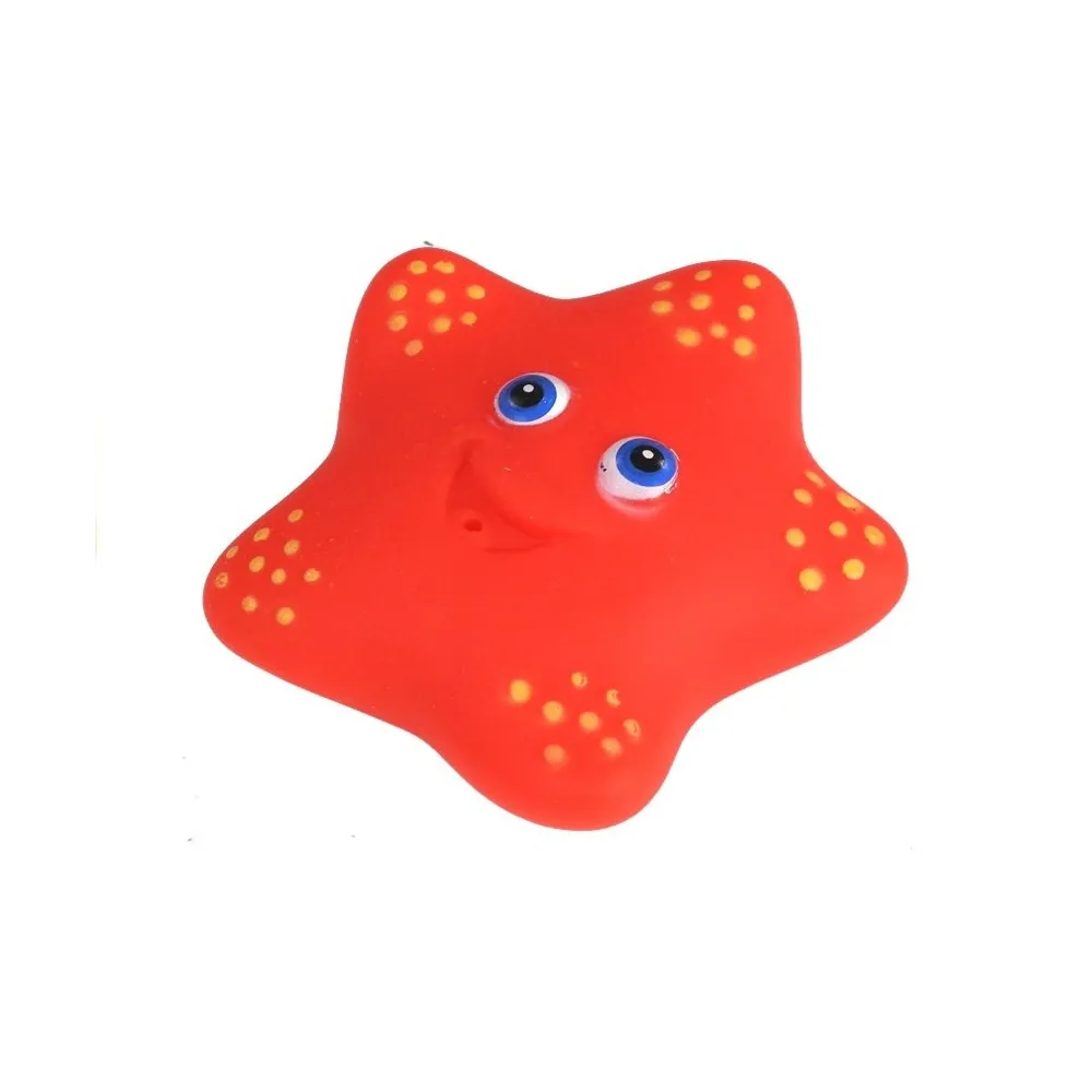 Sitko i gumowe zwierzęta morskie idealne do zabawy podczas kąpieli