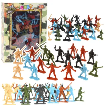 Zestaw żołnierzyków militarnych w różnych kolorach dla dzieci