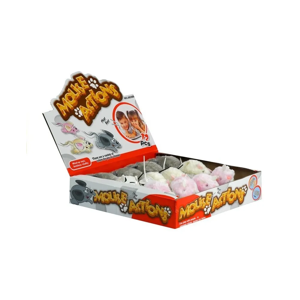 Interaktywna myszka zabawka mechaniczna dla kota i dziecka