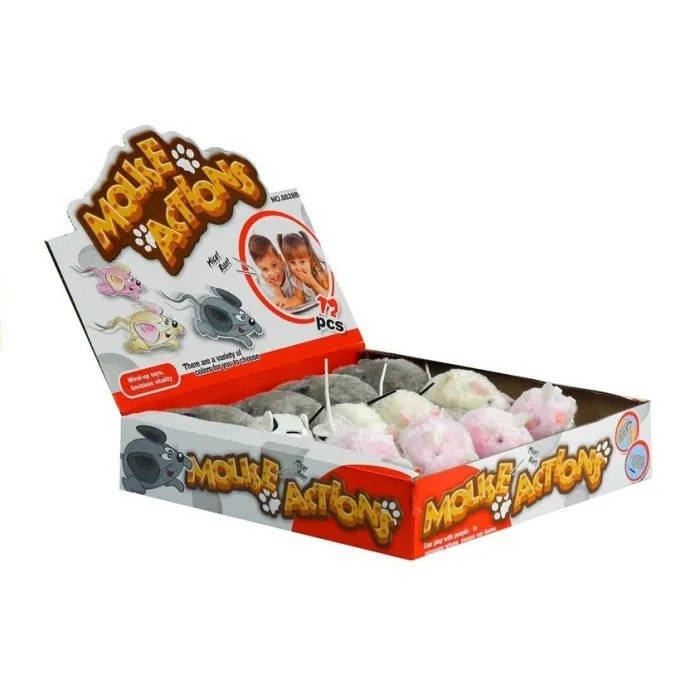 Interaktywna myszka zabawka mechaniczna dla kota i dziecka