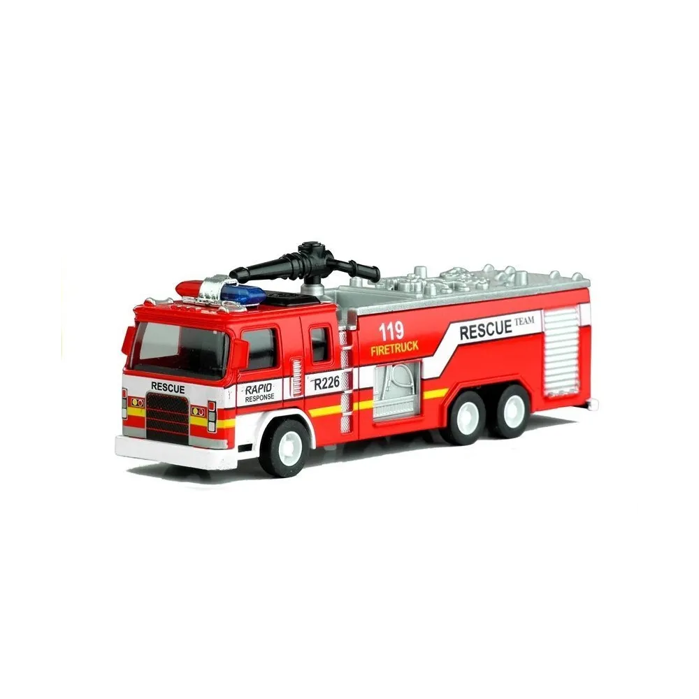 Model wozu strażackiego dla dzieci z ruchomą drabiną w dwóch wariantach